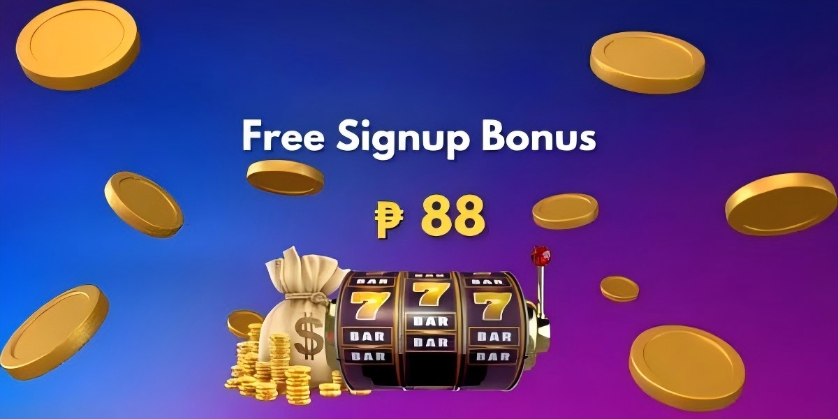 Promo banner with golden coins and lucky reels framing a welcome offer